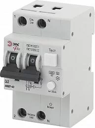 Автоматический выключатель дифференциального тока ЭРА PRO NO-902-05 АВДТ 63 C63 30мА 1P+N тип A