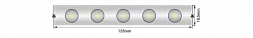 Лента светодиодная Wallwasher  2835, 48 LED/м, 18 Вт/м, 24В , IP67, Цвет: Теплый белый SWG-248-24-WW20/45-67 SWG