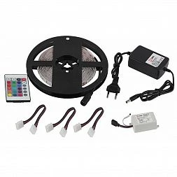 ЭРА Комплект светодиодной ленты 5050kit-14,4-60-12-IP20-RGB-5m (50/300)