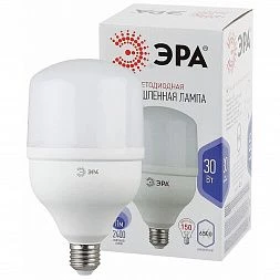 Лампа светодиодная ЭРА STD LED POWER T100-30W-6500-E27 E27 / Е27 30 Вт колокол холoдный дневной свет